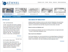 Tablet Screenshot of mediation-kuehnel.de